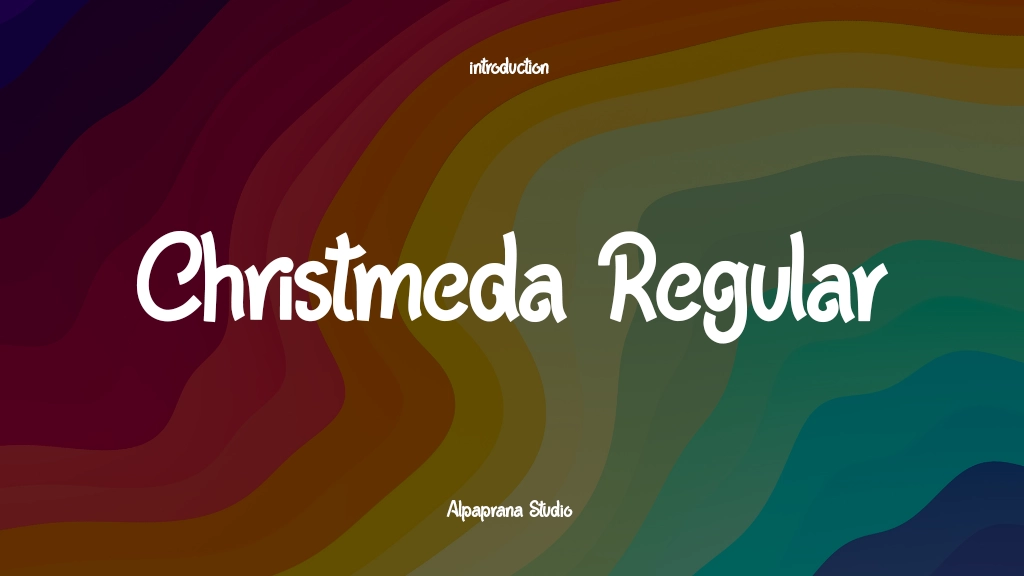 Christmeda Regular フォントサンプル画像  1