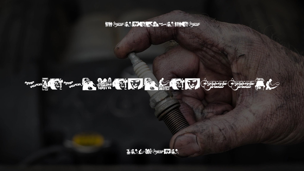 Clockwork Orange Font Sample Images  1