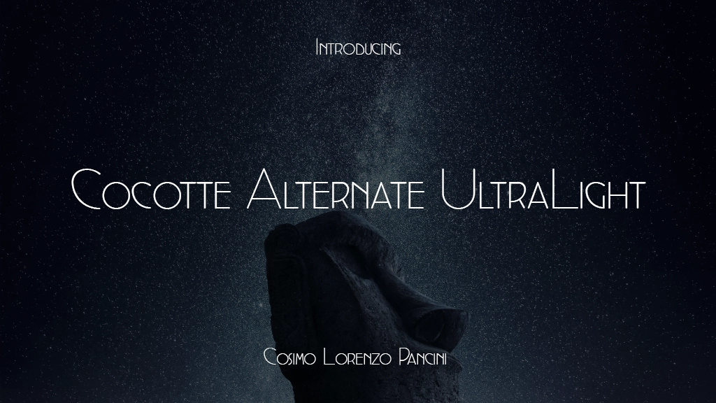 Cocotte Alternate UltraLight Font Sample Images  1