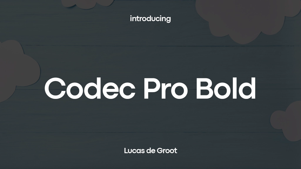 Codec Pro Bold フォントサンプル画像  1