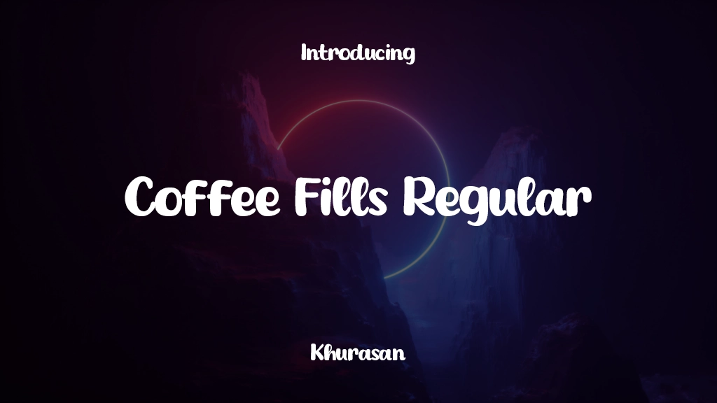 Coffee Fills Regular Font Sample Images  1