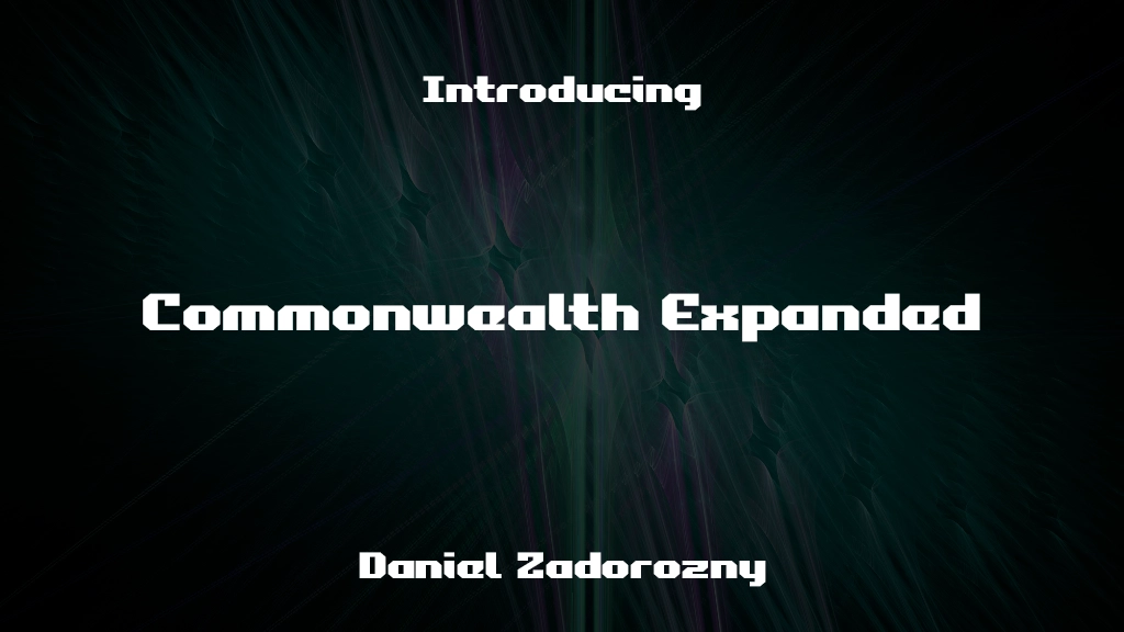Commonwealth Expanded Expanded Images d’exemples de polices  1