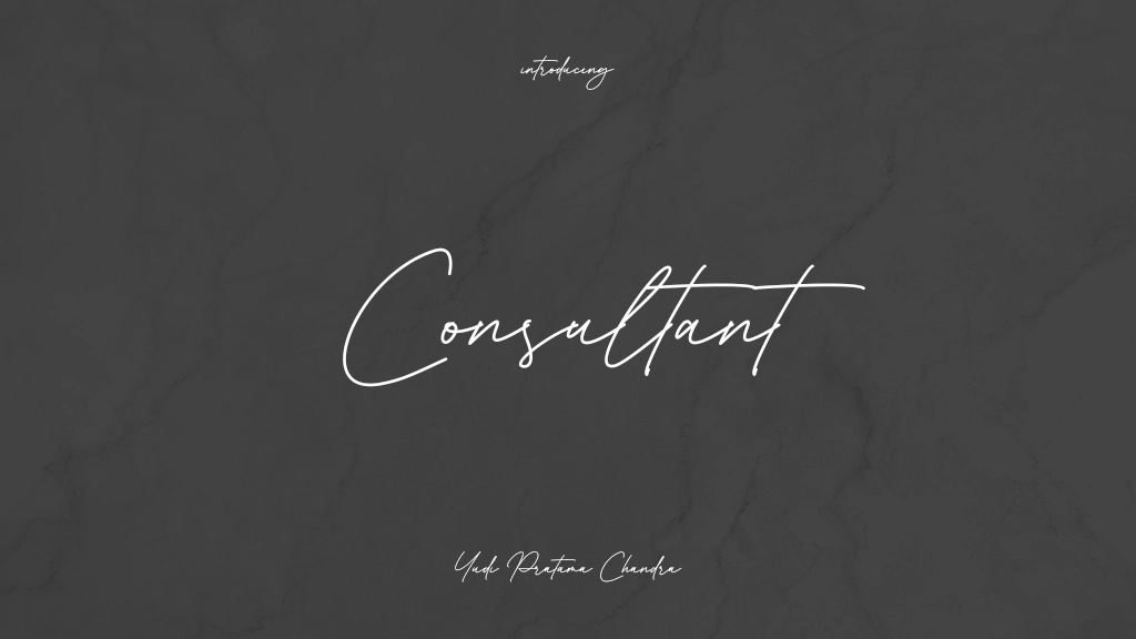 Consultant 字体样本图像  1