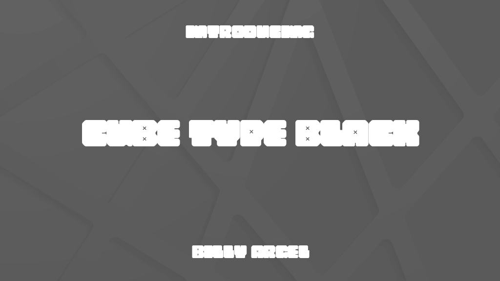 CUBE TYPE Black Beispielbilder für Schriftarten  1
