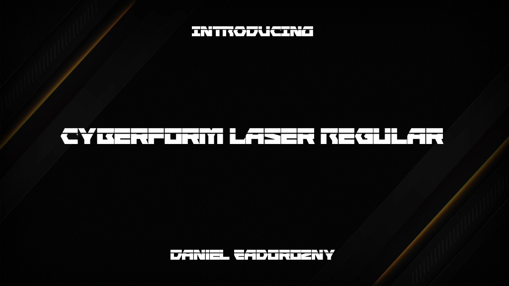 Cyberform Laser Regular Font Sample Images  1
