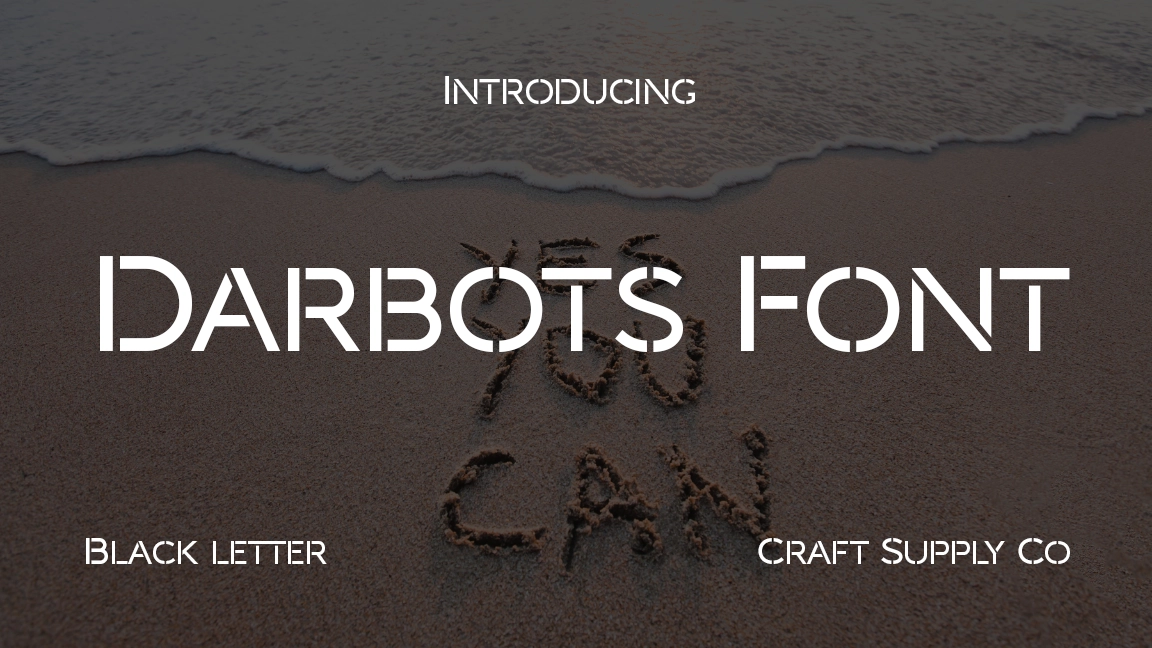 Darbots Regular Font Sample Images  1