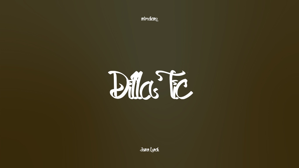 Dilla Tic Font Sample Images  1