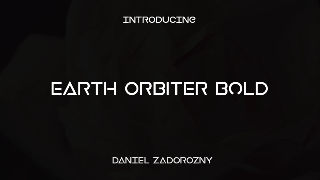 Earth Orbiter Bold Bold Imágenes de muestra de fuentes  1