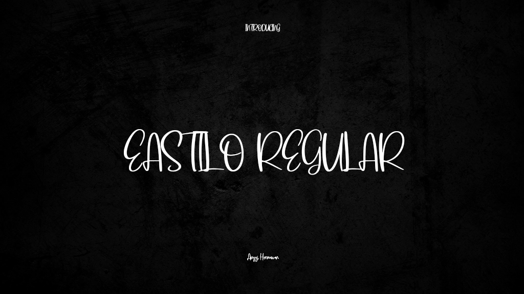 Eastilo Regular Font Sample Images  1