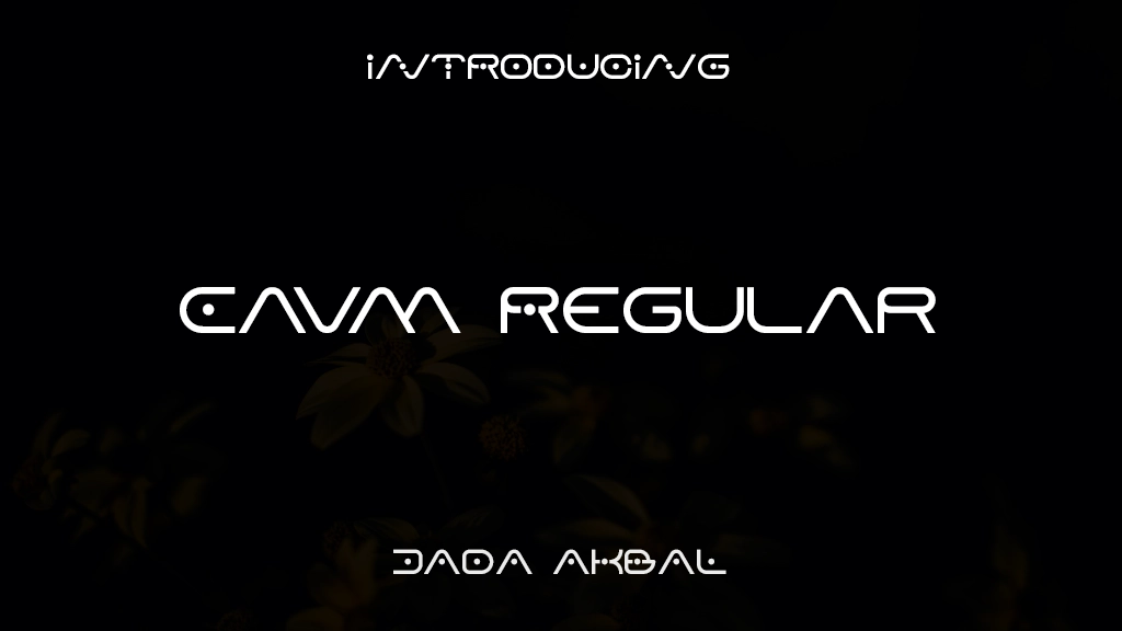 Eavm Regular Images d’exemples de polices  1