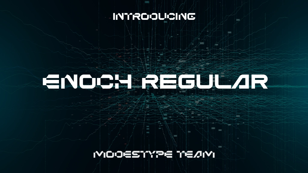 ENOCH Regular Images d’exemples de polices  1