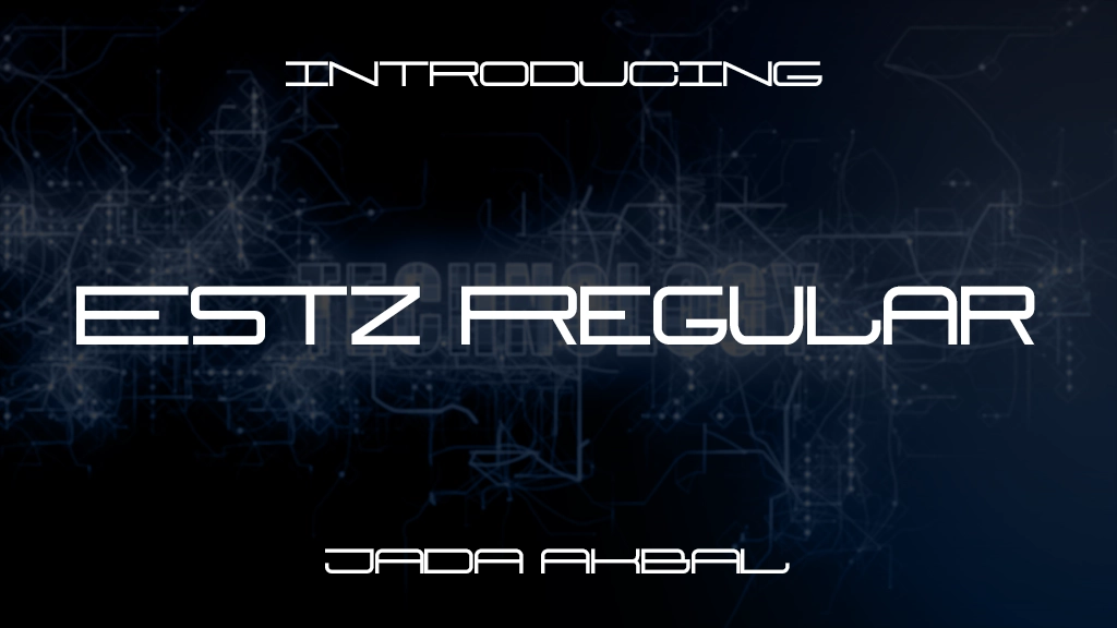 Estz Regular Font Sample Images  1