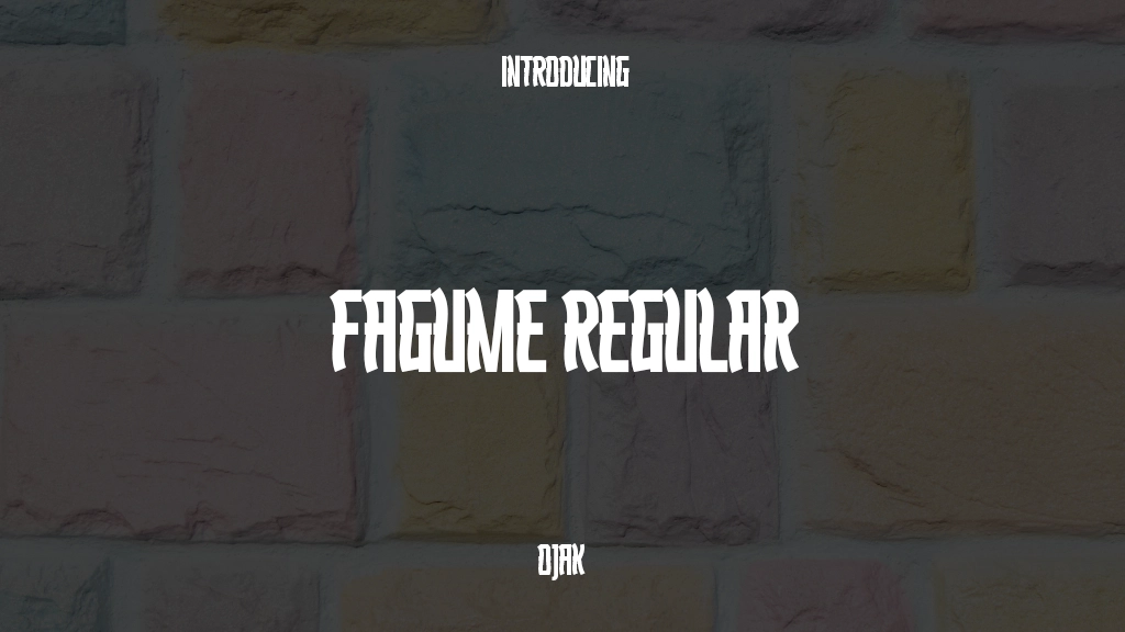 FAGUMEH trial Regular Font Sample Images  1