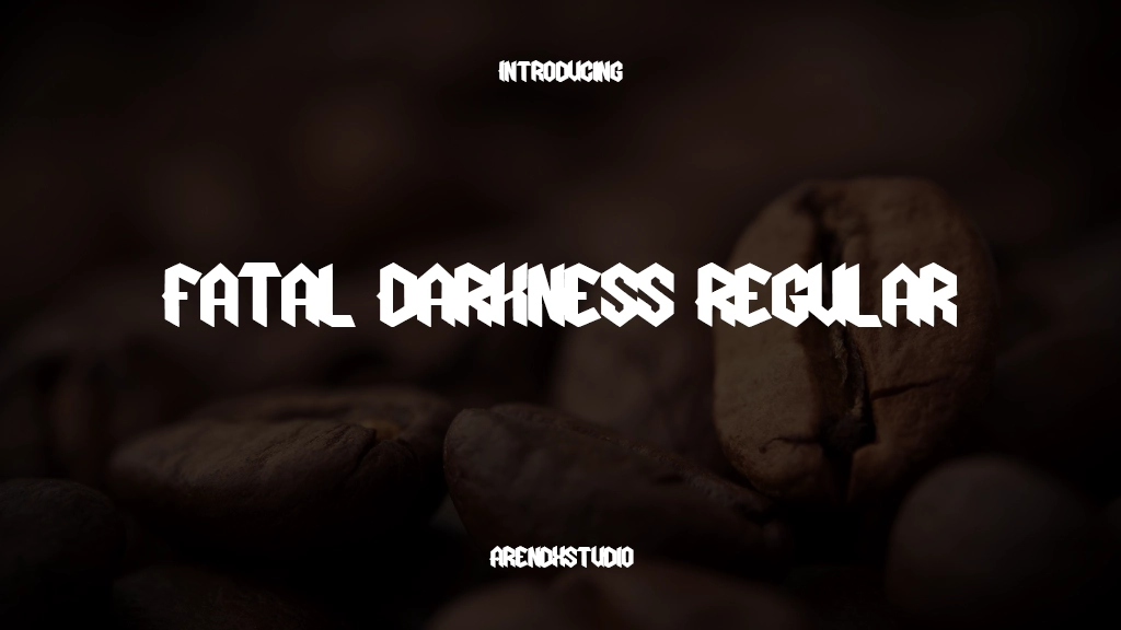 Fatal Darkness Regular Font Sample Images  3