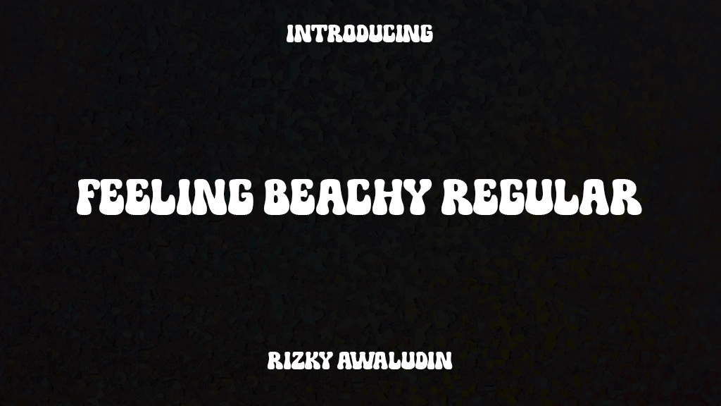 Feeling Beachy Regular 글꼴 샘플 이미지  1