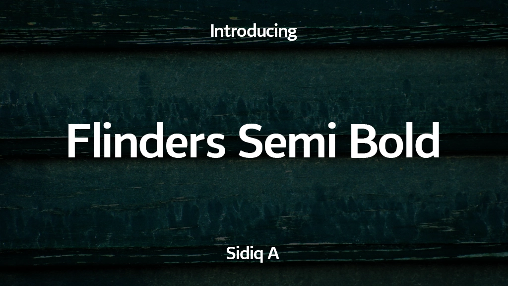 Flinders Trial Semi Bold Font Sample Images  1