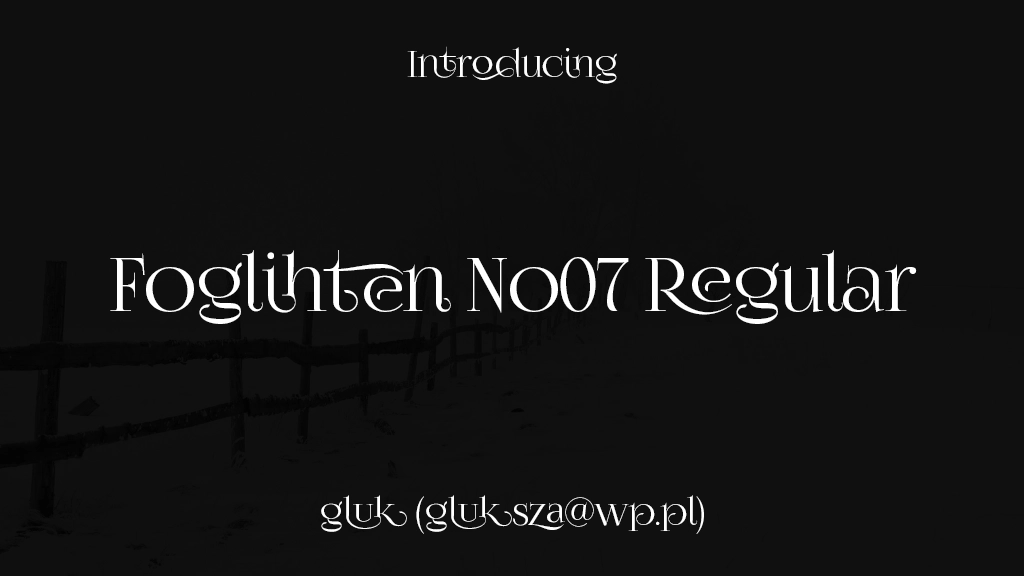 Foglihten No07 Regular Font Sample Images  1