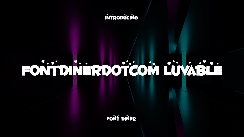 Fontdinerdotcom Luvable Beispielbilder für Schriftarten  1