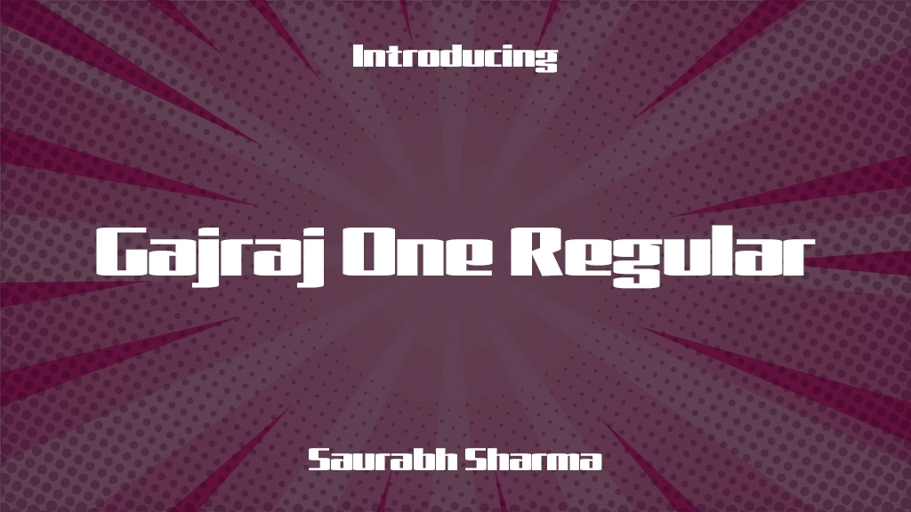 Gajraj One Regular Font Sample Images  1