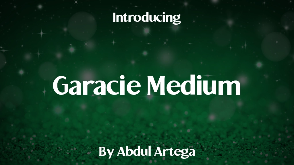 Garacie Medium Font Sample Images  1