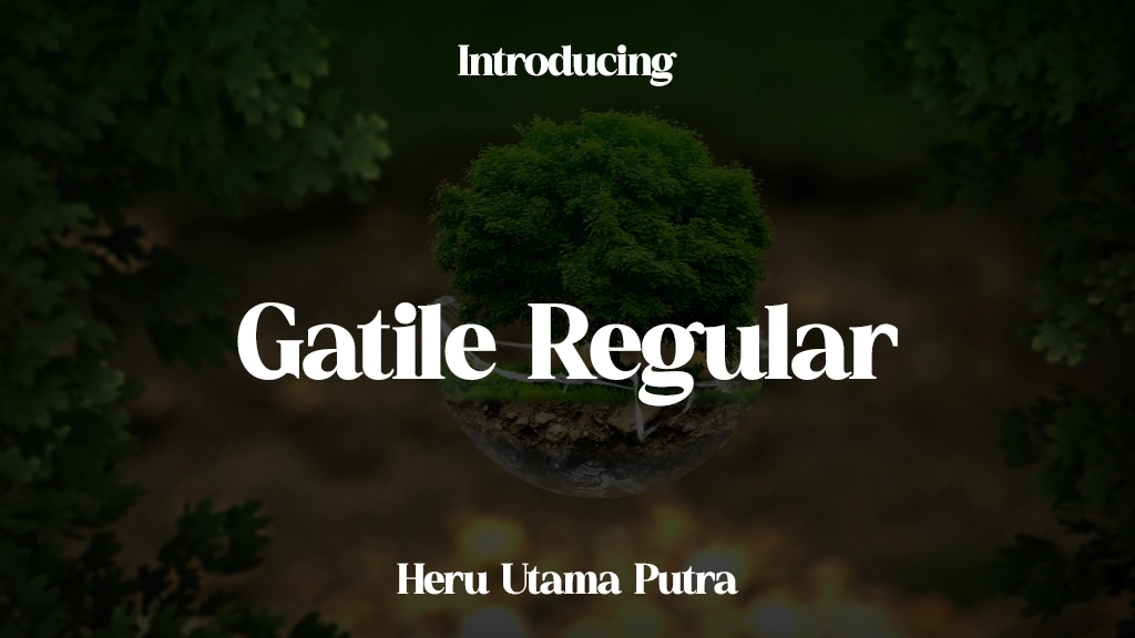 Gatile Regular Font Sample Images  2