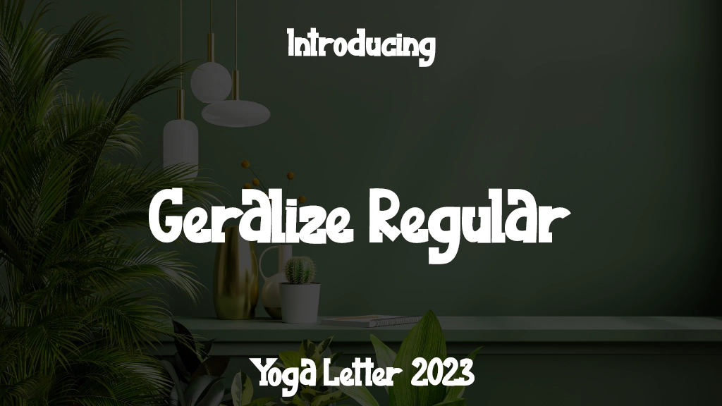 Geralize Regular Font Sample Images  2