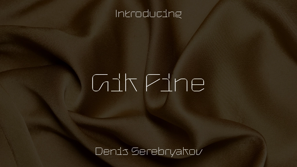 Gik Fine Beispielbilder für Schriftarten  1