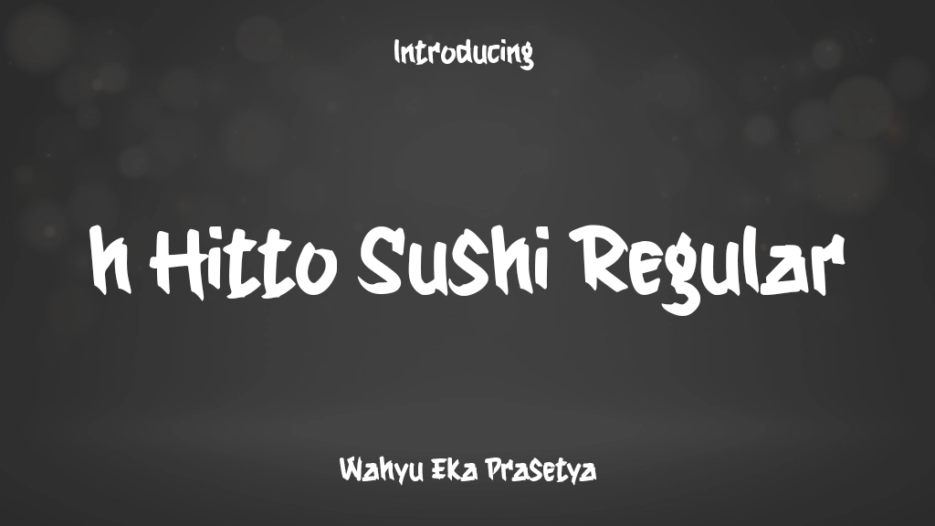 h Hitto Sushi Regular Images d’exemples de polices  1