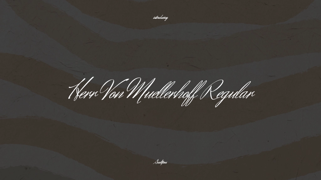Herr Von Muellerhoff Regular 字体样本图像  1