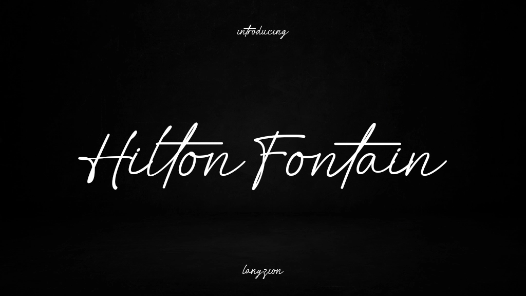 Hilton Fontain Images d’exemples de polices  1