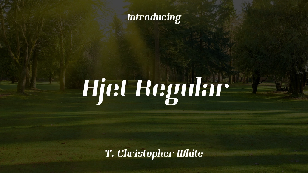 Hjet Regular Font Sample Images  1