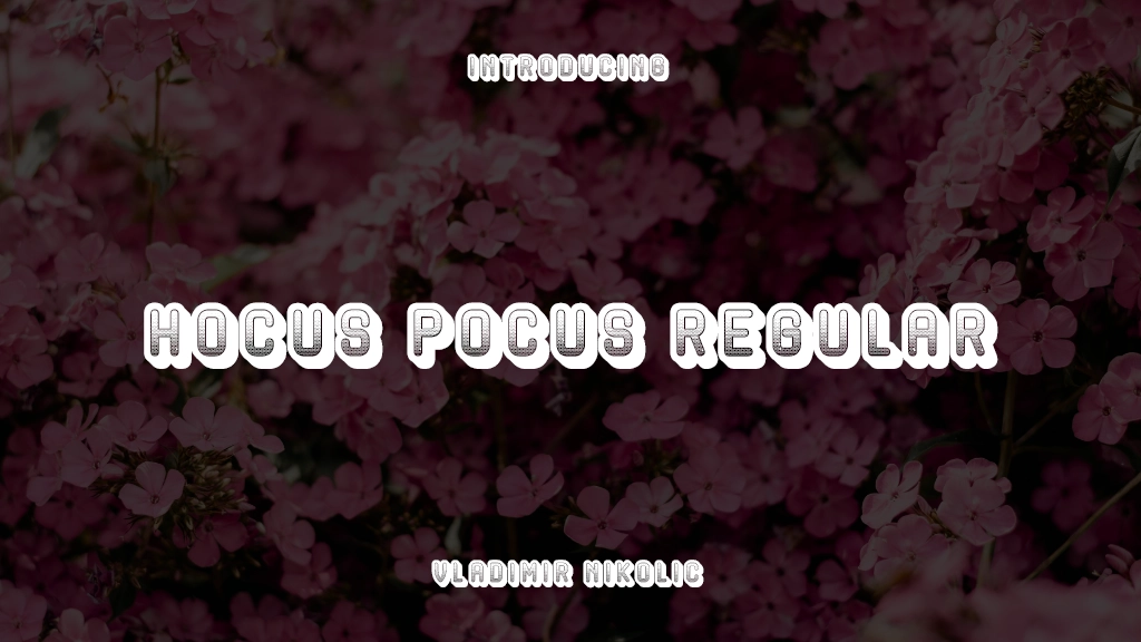 Hocus Pocus Regular Font Sample Images  1