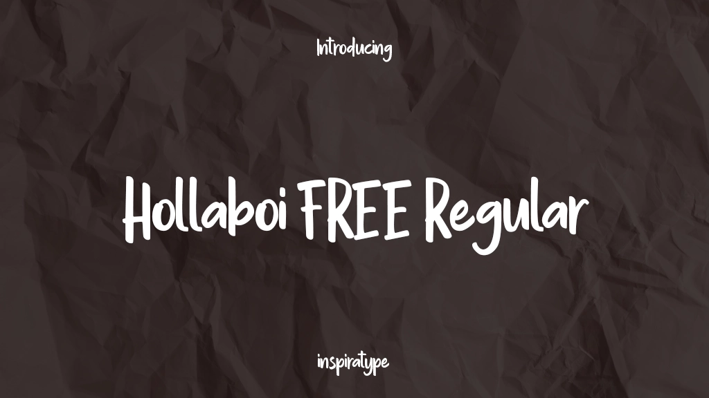 Hollaboi FREE Regular Font Sample Images  1