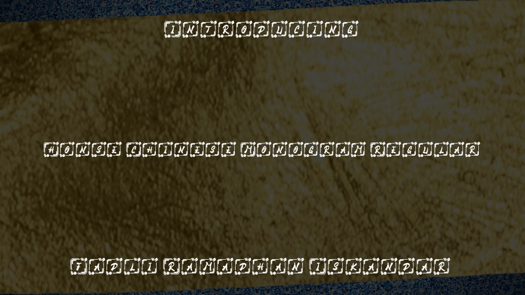 Honse Chinese Monogram Regular Immagini di esempio dei caratteri  1