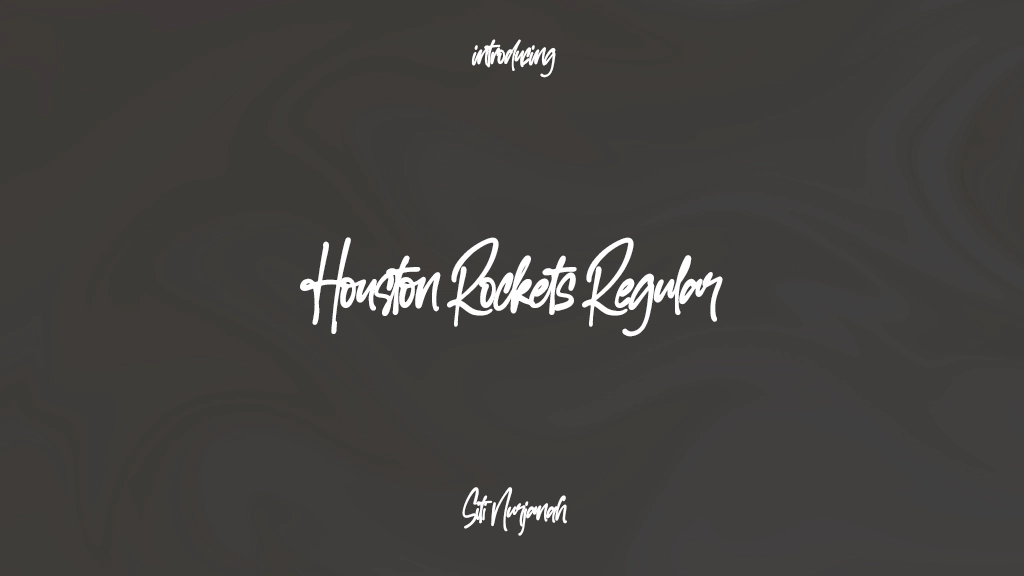 Houston Rockets Regular Font Sample Images  1