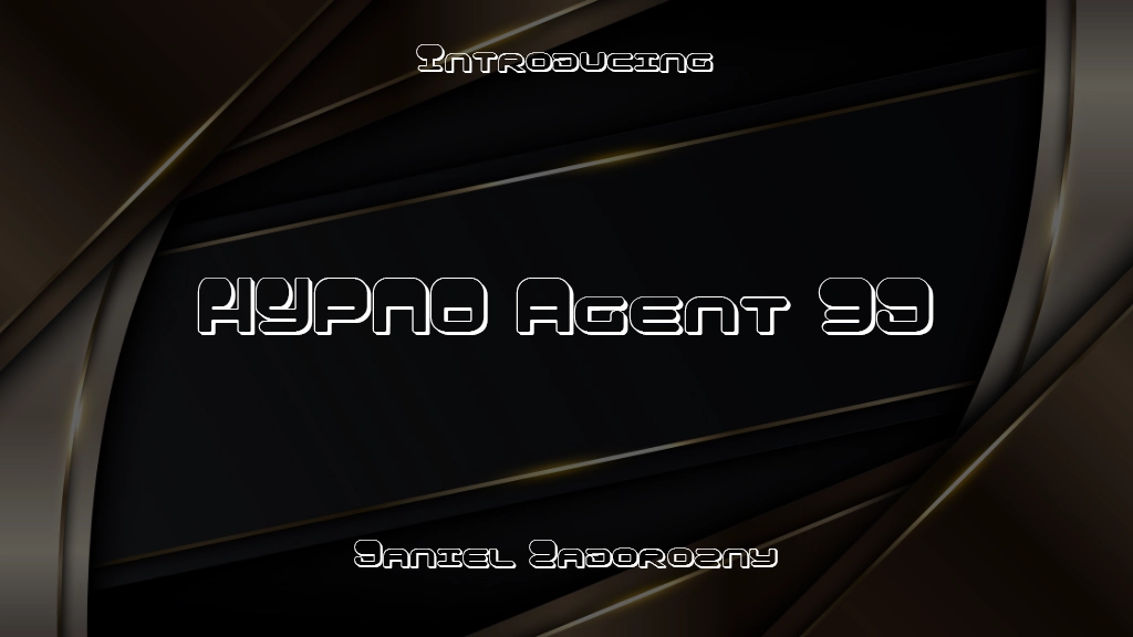 HYPNO Agent 3D 3D Font Sample Images  1