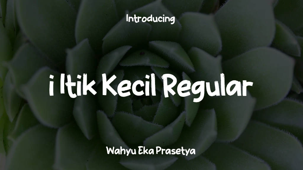 i Itik Kecil Regular Images d’exemples de polices  1