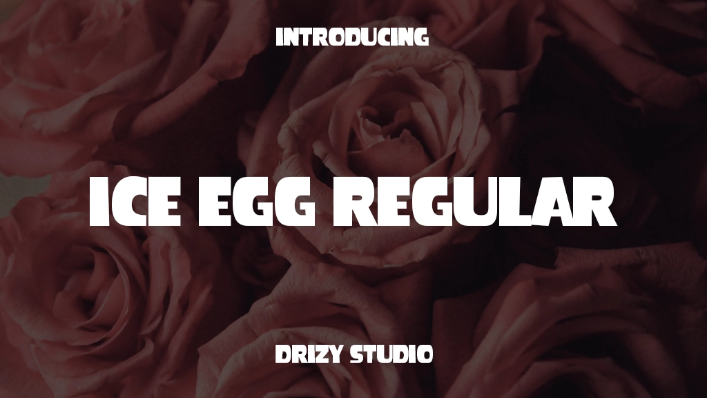 Ice Egg Regular フォントサンプル画像  1