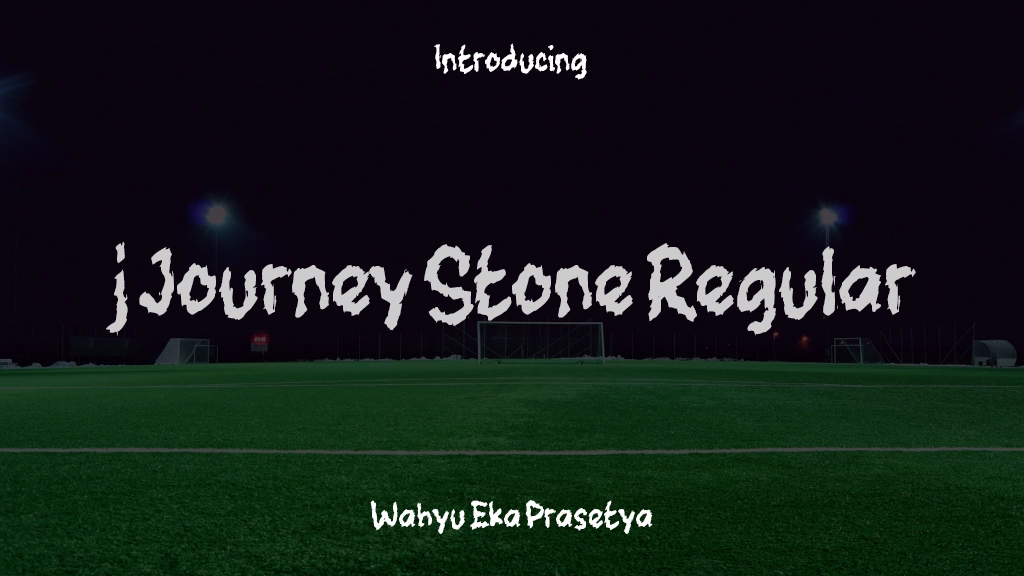 j Journey Stone Regular 글꼴 샘플 이미지  1