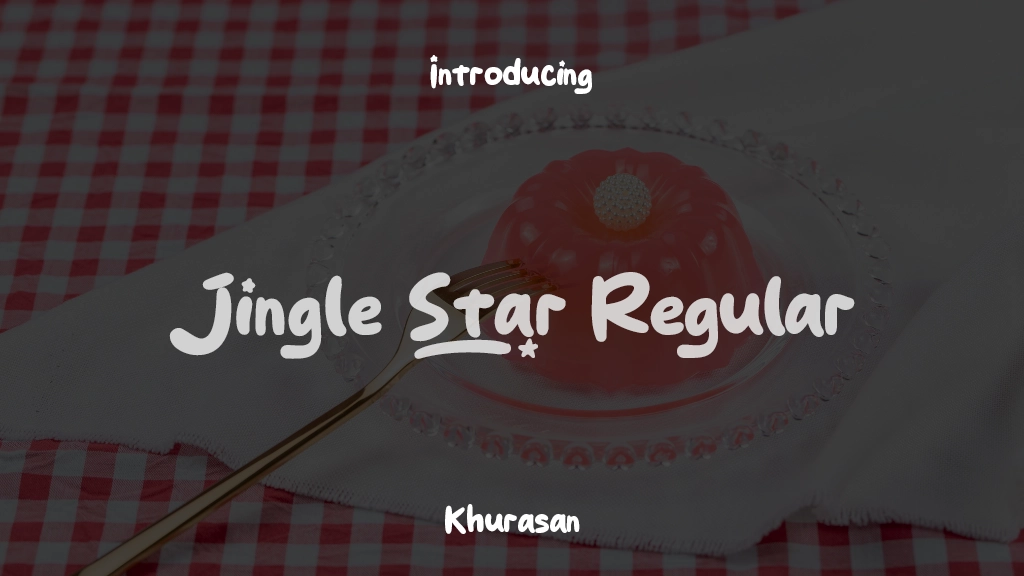 Jingle Star Regular Images d’exemples de polices  1