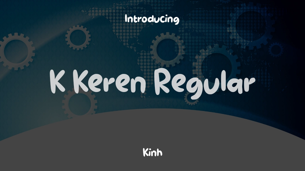K Keren Regular Font Sample Images  1