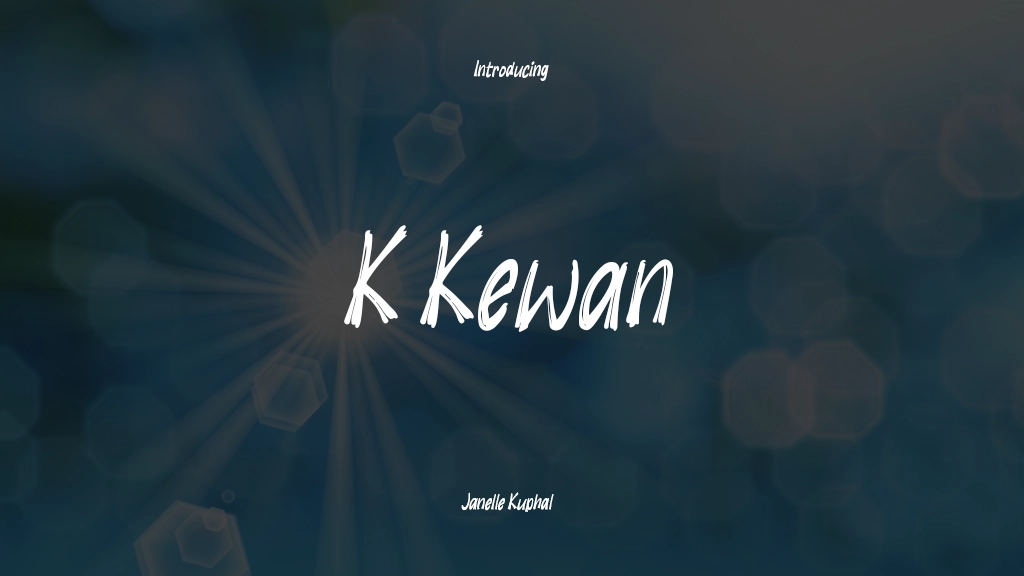 K Kewan Font Sample Images  1
