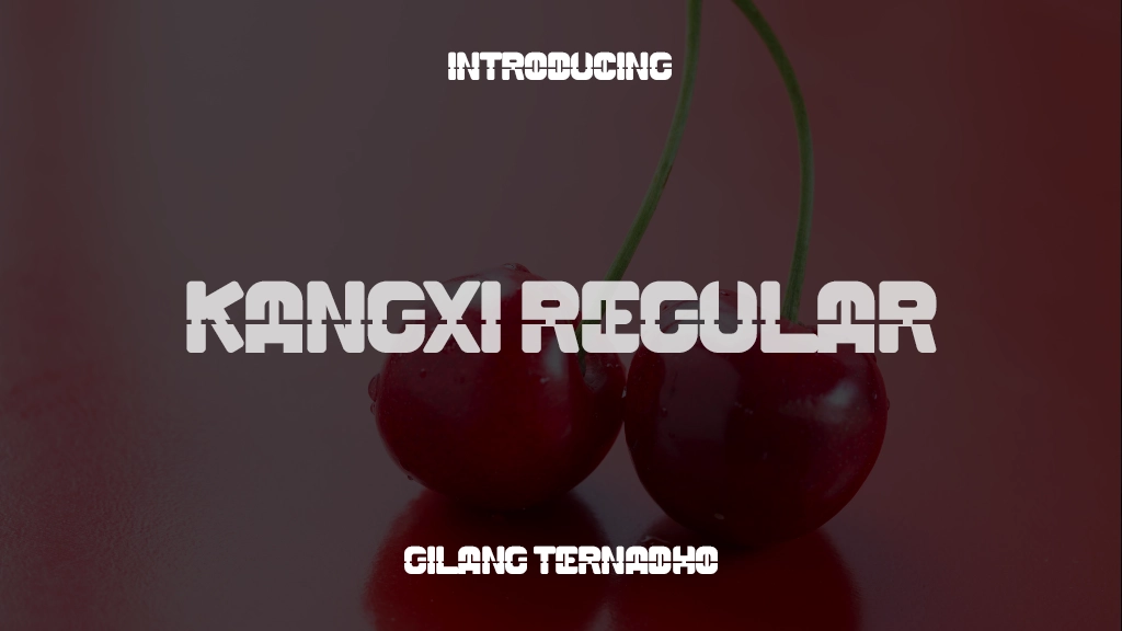 KANGXI Regular 글꼴 샘플 이미지  1