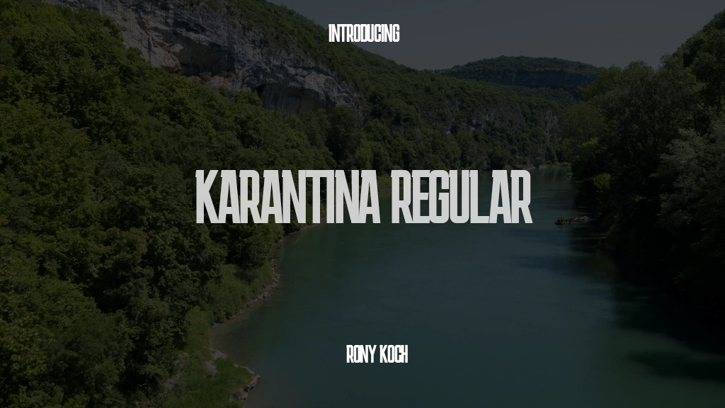 Karantina Regular Font Sample Images  1