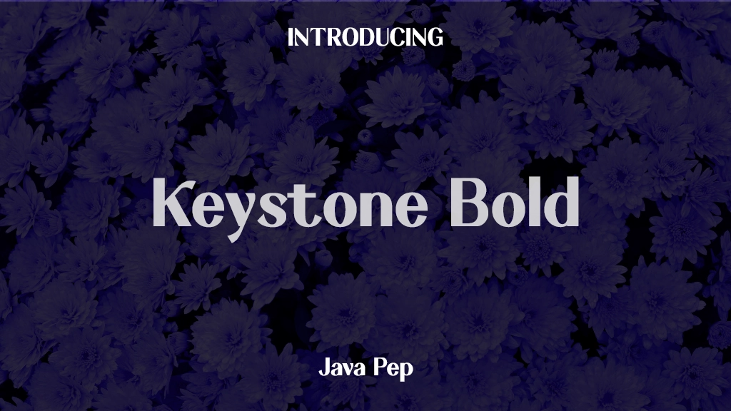 Keystone Bold 字体样本图像  1