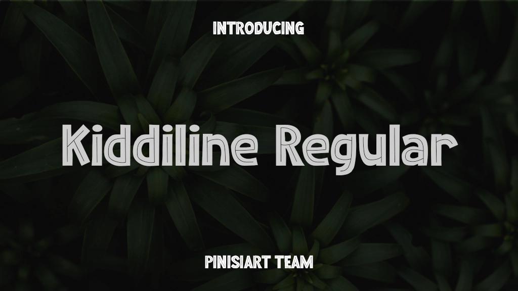 Kiddiline Regular Font Sample Images  1