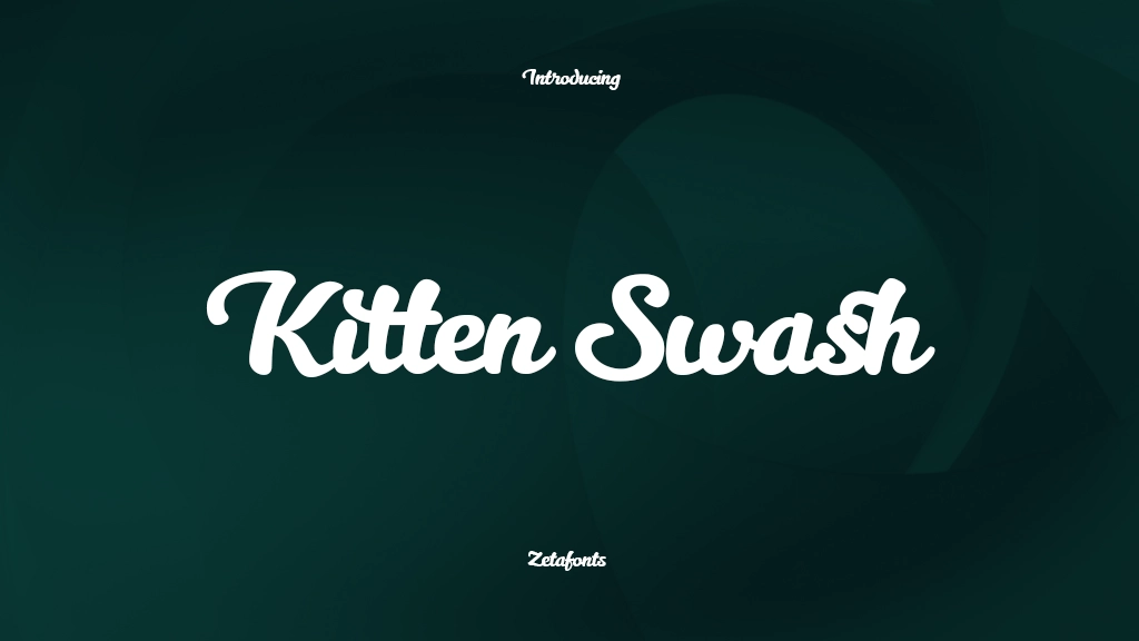 Kitten Swash フォントサンプル画像  1
