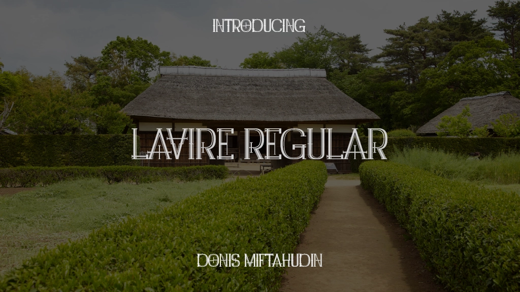 Lavire Personal Use Regular フォントサンプル画像  1