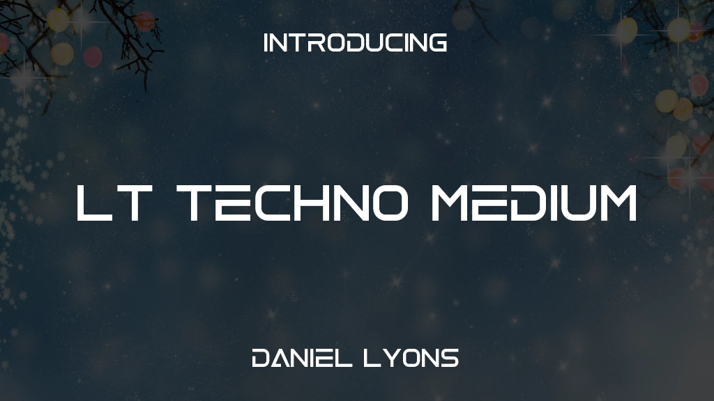 LT Techno Medium フォントサンプル画像  1
