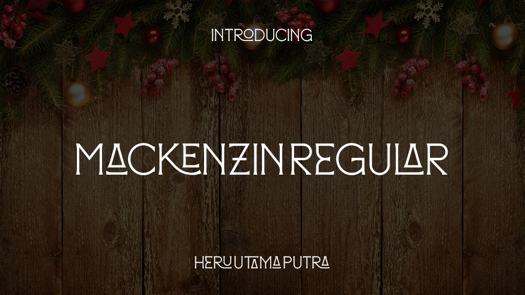 Mackenzin Regular Font Sample Images  1